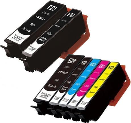 Actual product image Hermex Compatible Ink Cartridge XL for Epson Expression Premium XP-600 (M, C, PBK, FC, Y)
