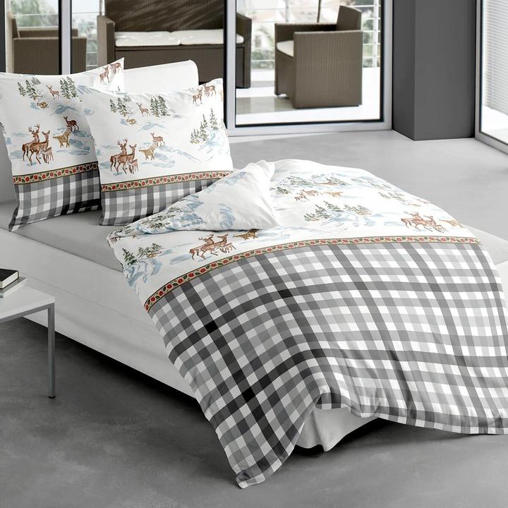 Produktbild Traumschlaf Rentiere (Bettwäsche Set, 155x220 cm + 80x80 cm)