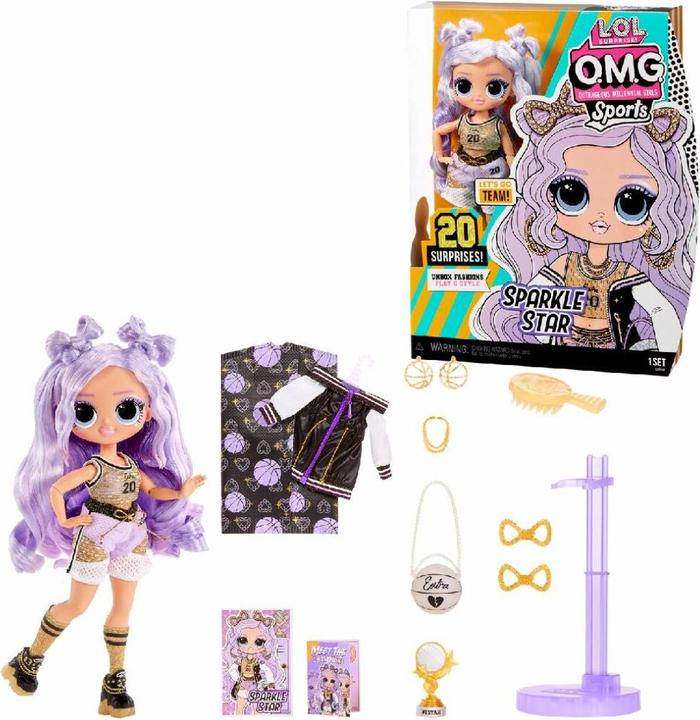 Actual product image MGA L.O.L. Surprise! OMG Sports Doll S3- Sparkle Star