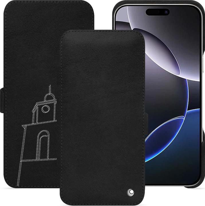 Actual product image Noreve Horizontal leather flap shell (Apple iPhone 16 Pro Max)