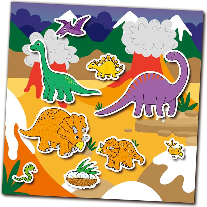 Produktbild Tinka Magic Galt - Reusable Sticker Book - Dinosaurs (55-1005101)