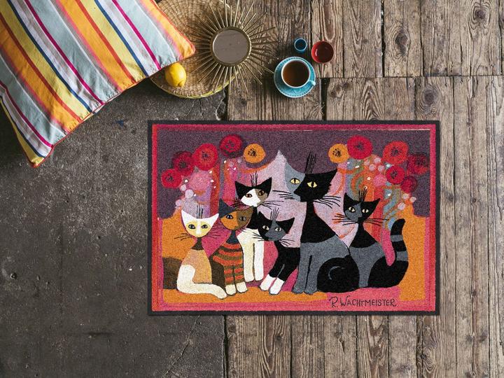 Actual product image Salonloewe Rosina Wachtmeister Festa dei Gatti doormat 050x075 cm (50 x 75 cm)