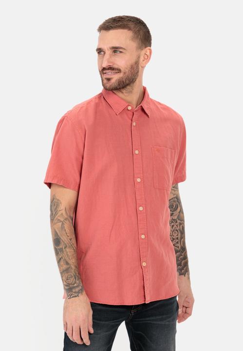 Actual product image Camel Active Short sleeve shirt in a linen-cotton mix (6XL)
