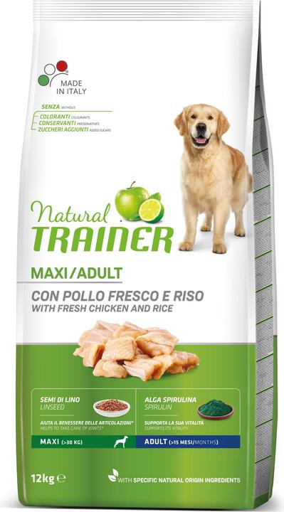 Actual product image Natural Trainer NATURAL Adult Maxi Chicken, Rice & Aloe Vera (Senior, Adult, Junior, 1 pcs., 12500 g)