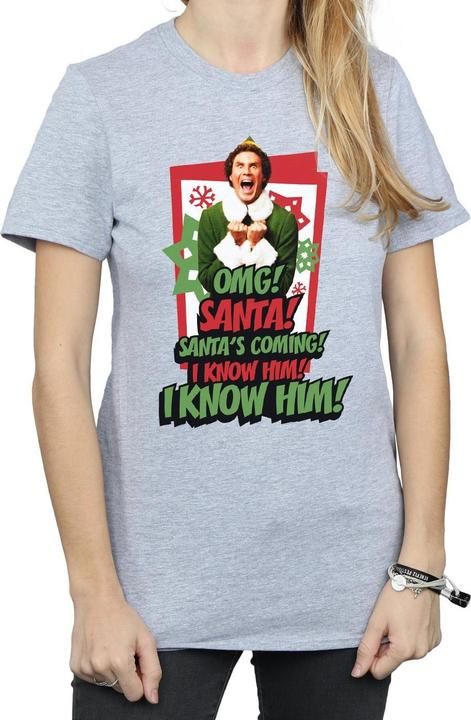 Elf OMG Santa TShirt (S)