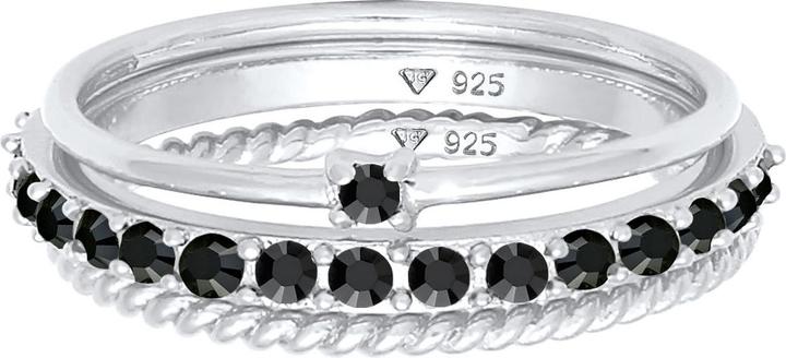 Produktbild Elli Ring Set, Solitär-Ring, Twisted (66, 925 Silber)