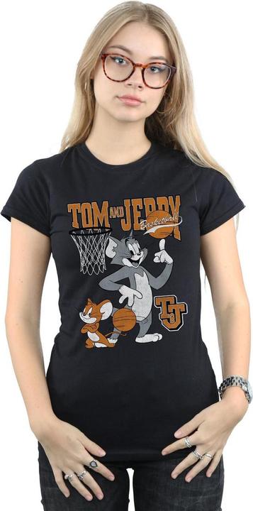 Immagine prodotto Tom & Jerry Spinning Basketball Maglietta Donna (XL)