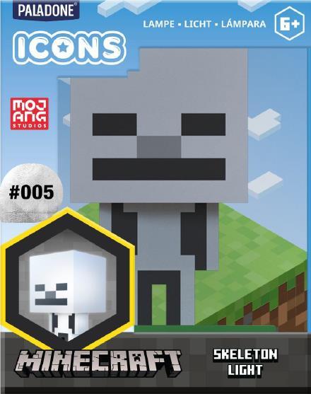 Actual product image Paladone Products Minecraft skeleton icon lamp