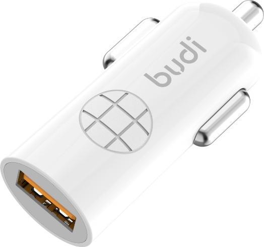 Actual product image Budi Ładowarka samochodowa USB, 18W, QC3.0 (Biały)