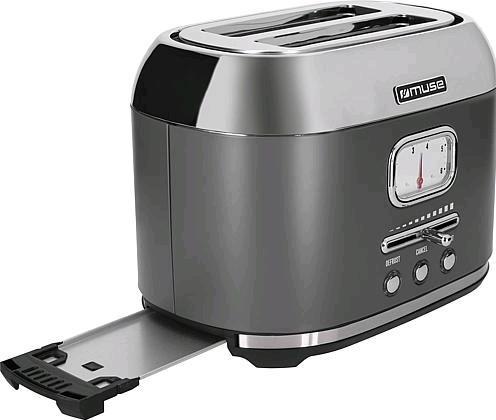 Image du produit Muse Grille-pain MS120 DG en acier inoxydable gris