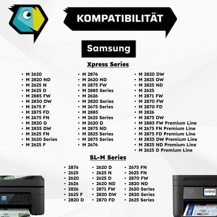 Nährwerte und Zutaten Inkadoo Trommel kompatibel zu Samsung MLT-R116/SEE / R116 Bildtrommel, farblos Keine