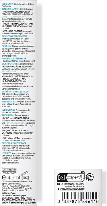Image du produit La Roche Posay Hydraphase HA UV (40 ml, Crème de jour, SPF 25)
