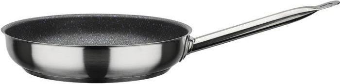 Productafbeelding GSW Koekenpan LE CHEF PROFILE 28 cm roestvrij staal met antiaanbaklaag INDUCTIE (Koekenpan, Roestvrij staal)