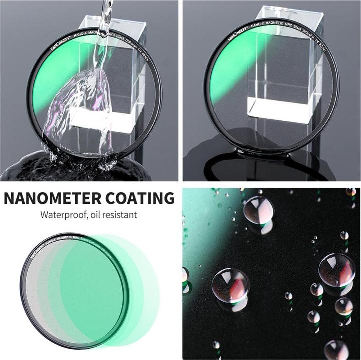 Actual product image K&F Concept Magnetic 1/4 Black Mist Filter Nano X 49mm (KF-1816) (49 mm)