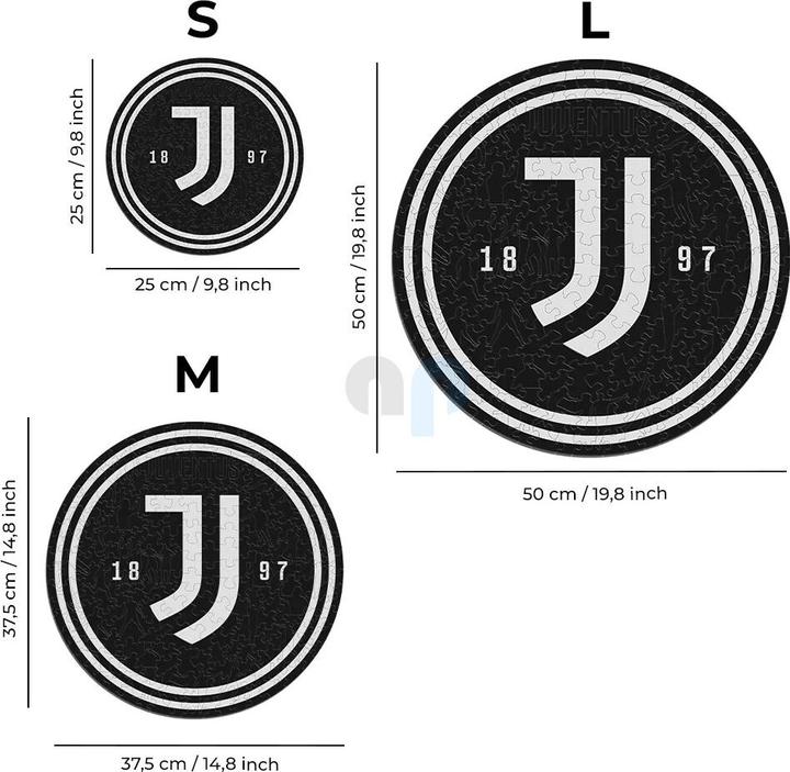 Immagine prodotto Iconic Juventus FC - Logo - Puzzle in Legno Taglia S (150 Pezzi) (150 pezzi)