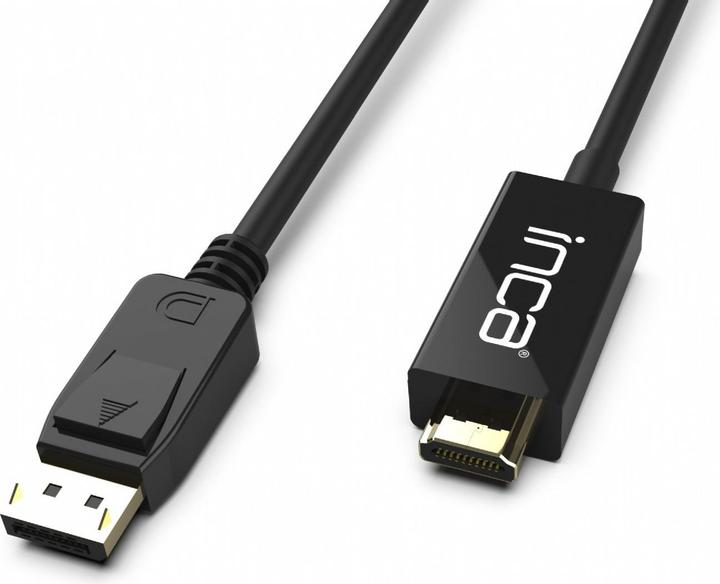 Immagine prodotto Inca DisplayPort a HDMI, lunghezza cavo 1,8 m, 10,2 Gbit/s (max.) (1.80 m, DisplayPort, HDMI)