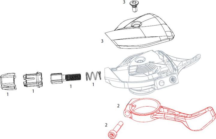 Immagine prodotto Sram X01 Eagle Kit leva di azionamento del grilletto, destra