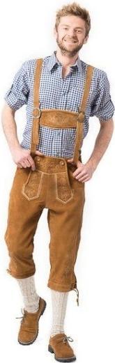 Actual product image PartyChimp Leather trousers Markus Lang brown size L (L)
