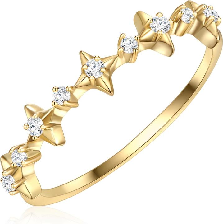 Image du produit Glanzstücke München Femmes argent sterling zirconium or jaune - 30306 (50, Argent 925)