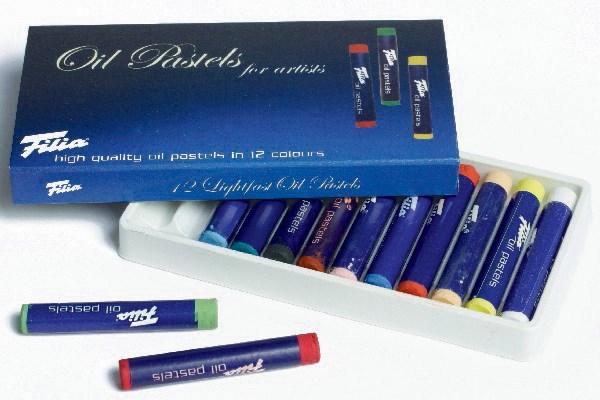 Actual product image FILA Oil pastels filia box with 12 pieces. (12 x)