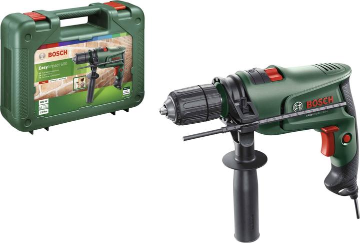 Produktbild Bosch Home & Garden Schlagbohrmaschine EasyImpact 600 mit Tragekoffer (Netzbetrieb)