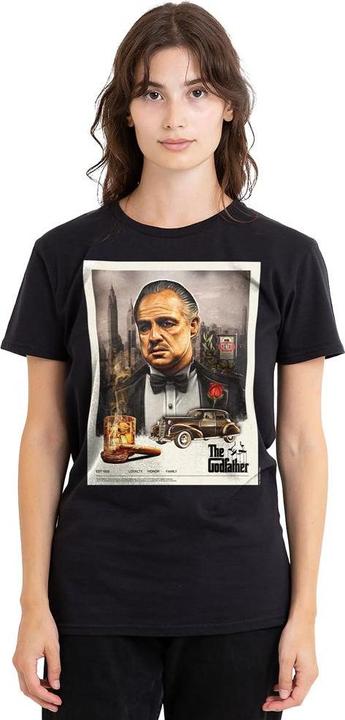 Actual product image The Godfather Unisex Adult Vintage Poster T-Shirt (S)