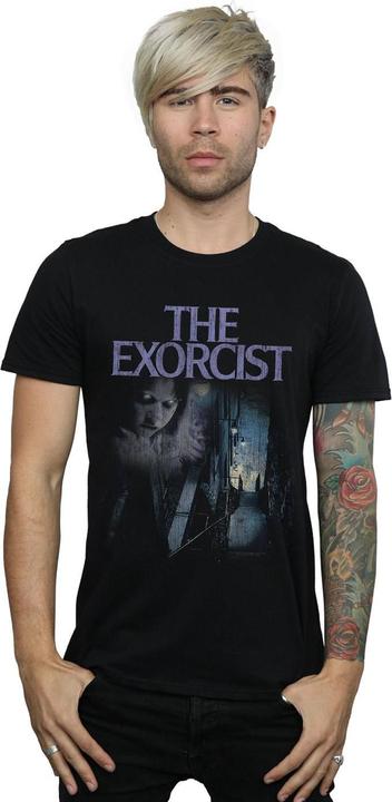 Actual product image The Exorcist Mens Distressed Steps T-Shirt (5XL)