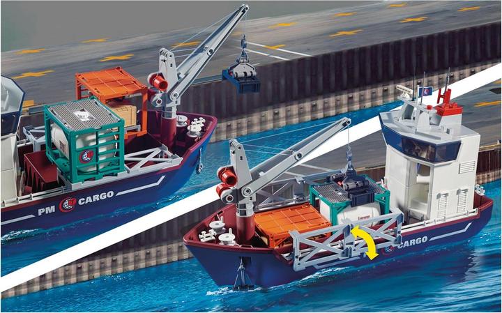 Image du produit Playmobil Grand porte-conteneurs avec bateau douanier (70769, Playmobil City Action)