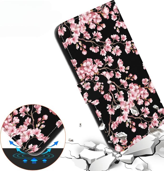 Actual product image Cover-Discount Galaxy S25 - Tasche Hülle mit Blüten Motiv (Samsung Galaxy S25)