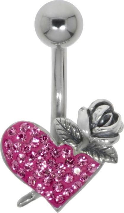 Immagine prodotto Bijouteria Piercing ventre (Acciaio chirurgico 316L, Vetro (di orologio), Argento 925)