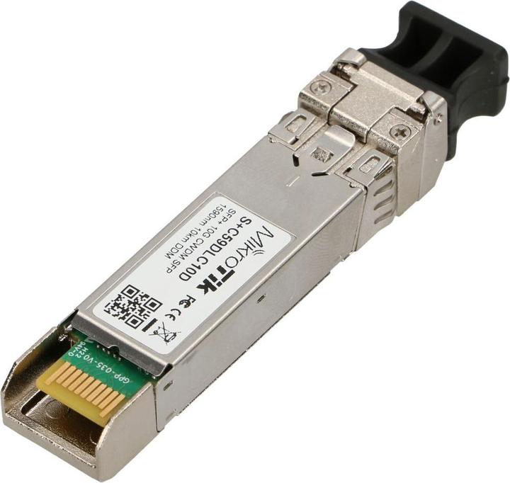 Immagine prodotto MikroTik S+C59DLC10D - Fibra ottica - 10000 Mbit/s - SFP+ - LC - CWDM - 10000 m