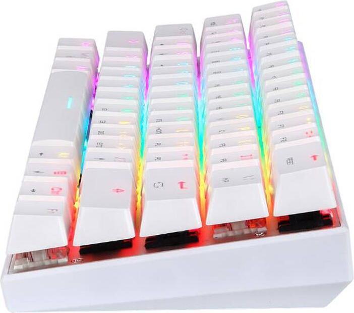 Image du produit Motospeed Clavier mécanique sans fil SK62 Blanc (commutateur bleu)