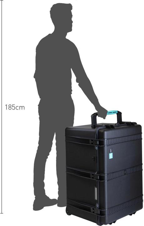 Actual product image HPRC 2800W Koffer, rollbar mit 3 Cordura Innentaschen