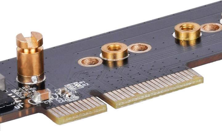 Productafbeelding Silverstone SST-ECM28 - 1x NVMe + 1x SATA M.2 SSD naar PCI-E x4 1U adapterkaart