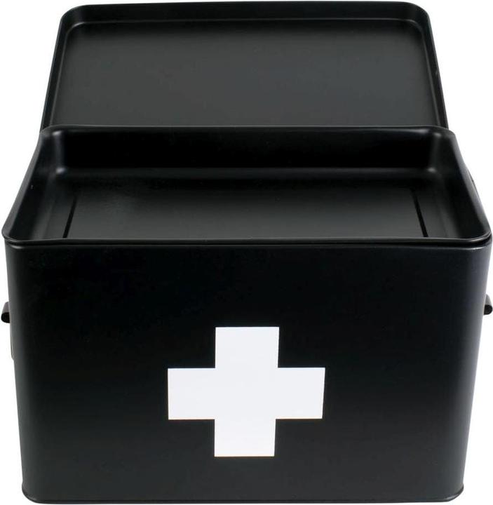 Produktbild present time Erste Hilfe Schrank gross 31.5 x 21 cm, Schwarz matt