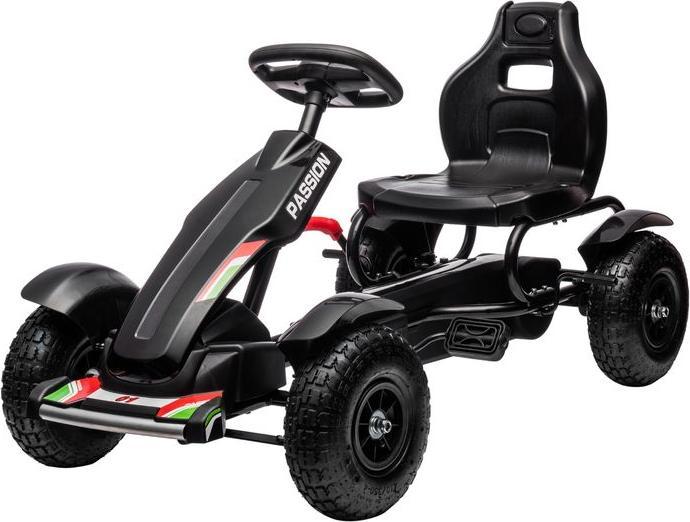 Immagine prodotto Swisshandel24 Go-kart, auto a pedali, auto a pedali con freno a mano, veicolo per bambini con sedile regolabile
