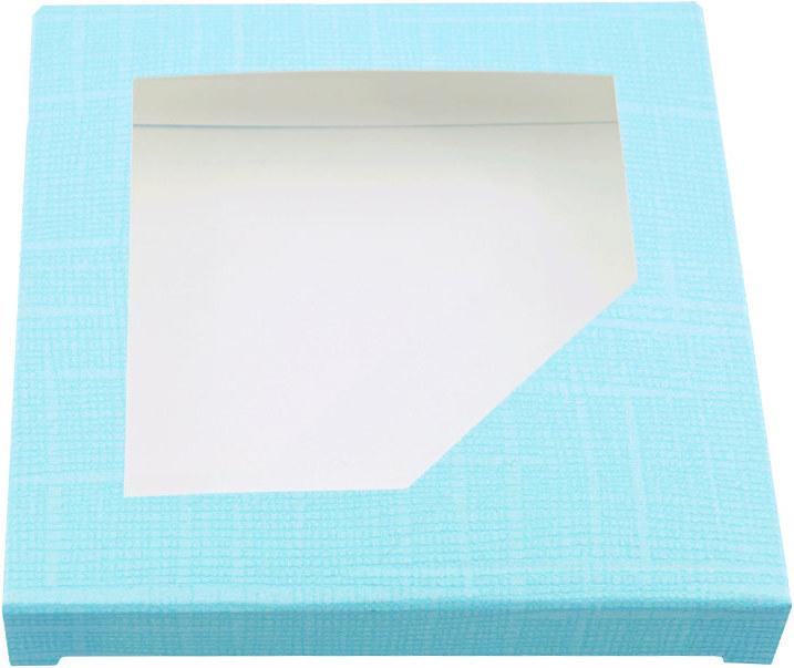 Produktbild miniSchoggi Schokoladentafel Verpackung Türkis, 10cm x 10cm, 10 Stück (Geschenktüte, 10 x)