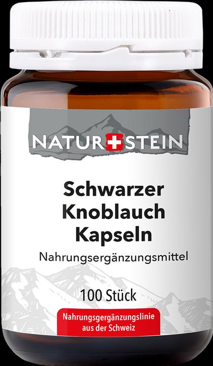 Produktbild Naturstein Schwarzer Knoblauch (100 Stück, Kapseln, 156 g)