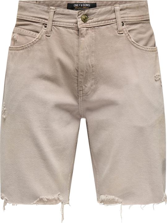 Only & Sons Gerade geschnitten Mittlere Taille Shorts Jeans-Shorts