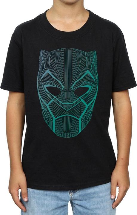 Produktbild Jungen Schwarzer Panther Tribal Maske TShirt (140, 146)