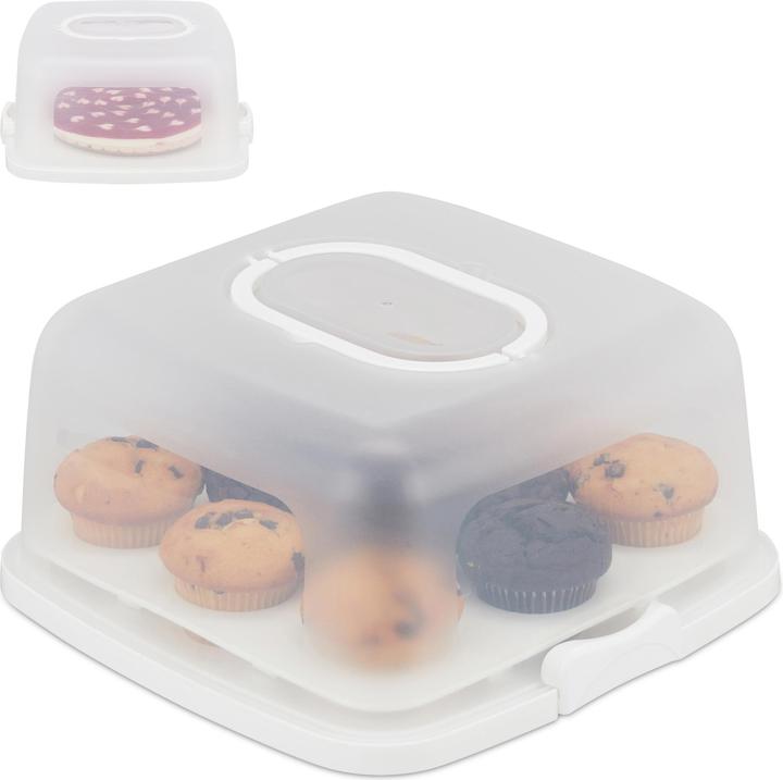 Actual product image Relaxdays Square Cake Carrier