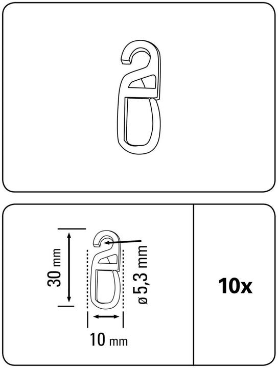 Produktbild Gardinia Faltenlegehaken