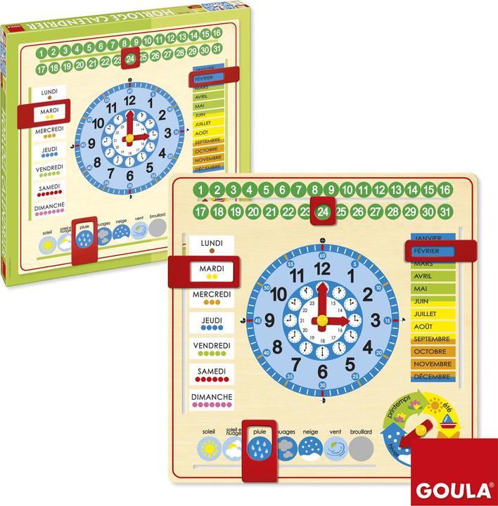 Produktbild Goula Kalenderuhr gross (Französisch)