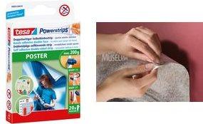 Immagine prodotto tesa Powerstrips POSTER, confezione grande, 200g di forza di tenuta, 96x strisce biadesive (0.20 kg)