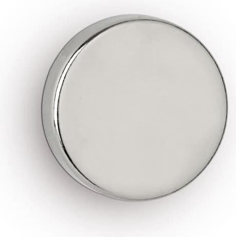 Maul Magnete a disco al neodimio, 20 mm, forza adesiva: 6,2 kg, argento (4 x)