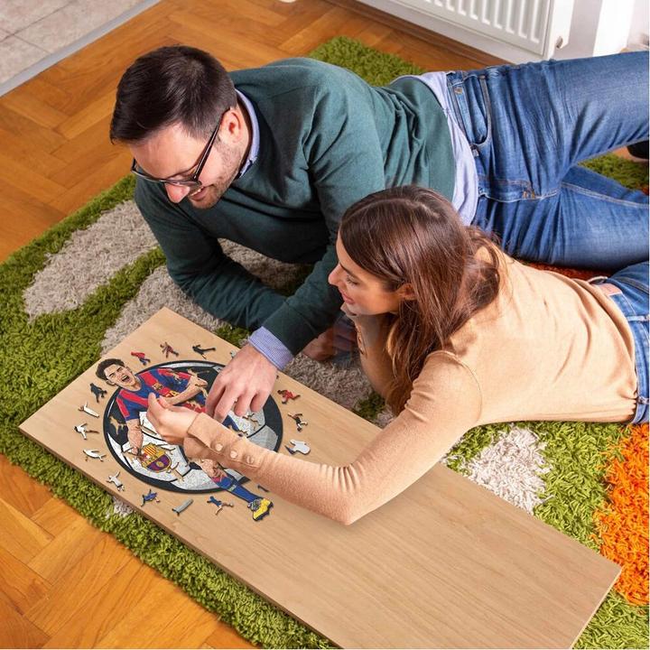 Image du produit Iconic FC Barcelone - Gavi - Puzzle en Bois Taille S (150 Pièces) (150 pièces)