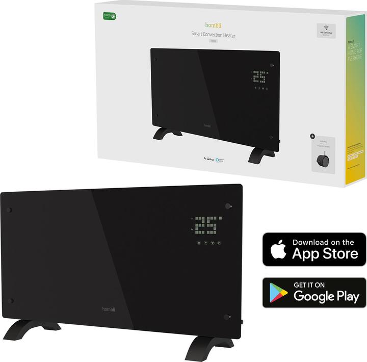 Immagine prodotto Hombli Riscaldatore a convezione in vetro 2000W (2000 W)