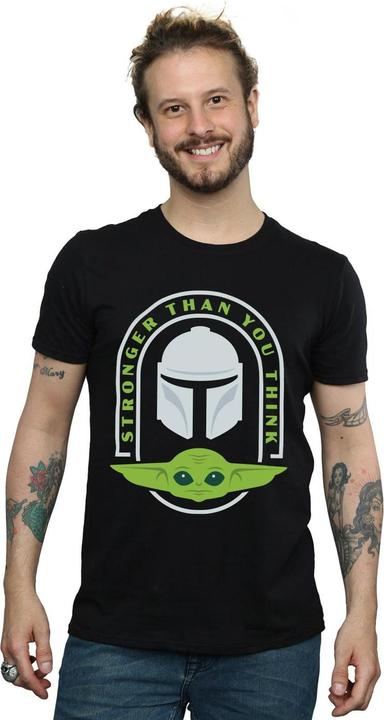 Immagine prodotto Star Wars The Mandalorian Stronger Than You Think Maglietta Uomo (M)