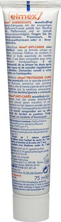 Actual product image Elmex Caries Protection menthol-free (75 ml)
