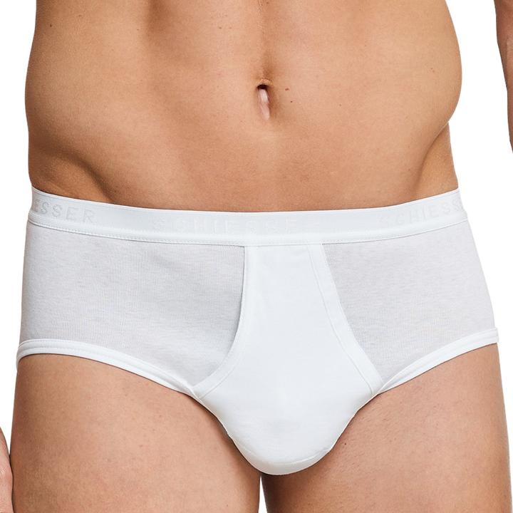 Actual product image Schiesser 4-pack Original Classics fine-rib sports briefs with Eingriff (4XL, pack of 4)